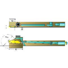 ADDN-TFR-2020-K20-12 Right Hand Thru Coolant Toolholder for Swiss Machines - Top Tool & Supply