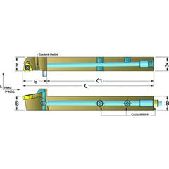 ASEL1616-H16 Jet-Stream Toolholder - Top Tool & Supply