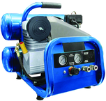 4 Gallon Twin Stack Portable Air Compressor; 2HP 115V 1PH Motor; 4.6CFM@90 PSI; 77lbs - Top Tool & Supply