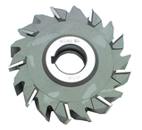 6 x 13/16 x 1-1/4 - HSS - Staggered Tooth Side Milling Cutter - 24T - Uncoated - Top Tool & Supply