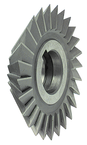 4 x 1/2 x 1-1/4 - HSS - 90 Degree - Double Angle Milling Cutter - 20T - TiCN Coated - Top Tool & Supply
