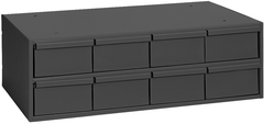 11-5/8" Deep - Steel - 8 Drawer Cabinet - for small part storage - Gray - Top Tool & Supply