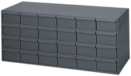 11-5/8" Deep - Steel - 24 Drawer Cabinet - for small part storage - Gray - Top Tool & Supply