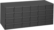 17-1/4" Deep - Steel - 24 Drawer Cabinet - for small part storage - Gray - Top Tool & Supply