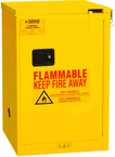 4 Gallon - All Welded - FM Approved - Flammable Safety Cabinet - Self-closing Doors - 1 Shelf - Safety Yellow - Top Tool & Supply