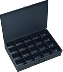 18 x 12 x 3'' - 20 Compartment Steel Boxes - Top Tool & Supply