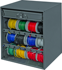 Wire and Terminal Storage Cabinet - w/Rods and Small Compartment Box - Top Tool & Supply