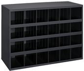 23-7/8 x 12 x 33-3/4'' (24 Compartments) - Steel Compartment Bin Cabinet - Top Tool & Supply