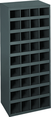 12" Deep Bin - Steel - Cabinet - 36 opening bin - for small part storage - Gray - Top Tool & Supply