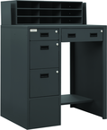 Stationary File Work Station and Stand Up Desk - Top Tool & Supply