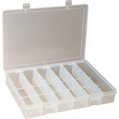 6 COMPARTMENT BOX CLEAR - Top Tool & Supply