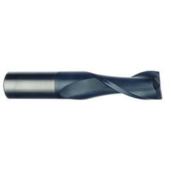 5/8 Dia. x 5 Overall Length 2-Flute Square End Solid Carbide SE End Mill-Round Shank-Center Cut-Uncoated - Top Tool & Supply