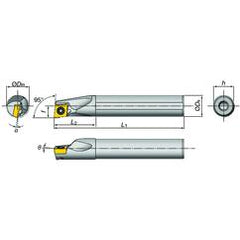 E16-SDXXR2-D20 Indexable Coolant Thru Boring Bar - Top Tool & Supply