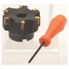 2-1/2" Dia. 90 Degree Face Mill - Uses APKT 1604 Inserts - Top Tool & Supply
