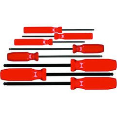 8PC BALL HEX SCREWDRIVER SET IN - Top Tool & Supply