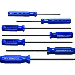 7PC BALL HEX SCREWDRIVER SET METRIC - Top Tool & Supply