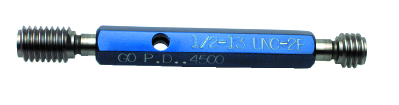 3/8-16 NC - Class 2B - Double End Thread Plug Gage with Handle - Top Tool & Supply