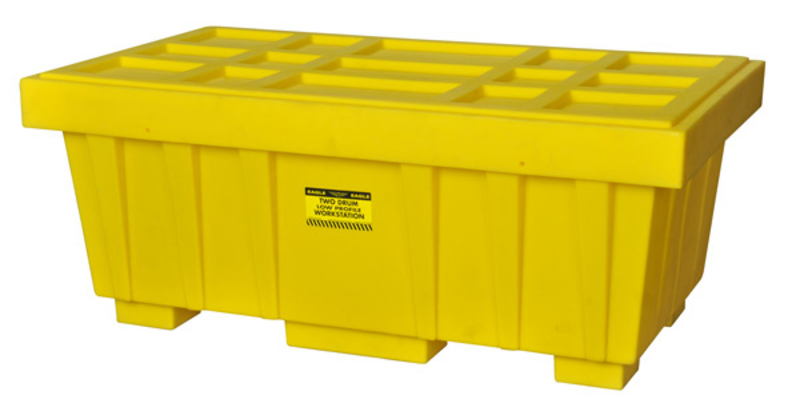 110 GAL SPILL KIT BOX YELLOW W/COVER - Top Tool & Supply