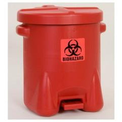 14 GAL POLY BIOHAZ SAFETY WASTE CAN - Top Tool & Supply