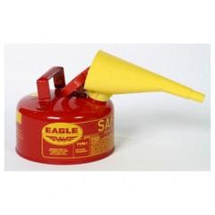 1 GAL TYPE I SAFETY CAN W/FUNNEL - Top Tool & Supply