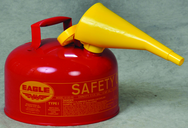 2 GAL TYPE I SAFETY CAN W/FUNNEL - Top Tool & Supply