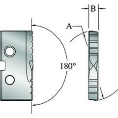 2-9/16" Dia - Series 4 - 5/16" Thickness - CO - AM200TM Coated - T-A Drill Insert - Top Tool & Supply