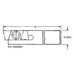 THE758R - 5/8 x 5/8" SH - Mini Groove Toolholder - Top Tool & Supply