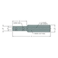 BBS-500/1500 - 1/2" Sleeve - 1-1/2" Shank - Steel Boring Bar Sleeve - Top Tool & Supply