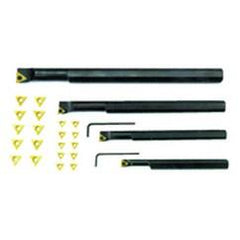 4 Pc. RH Boring Bar Set with 20 Inserts - Top Tool & Supply