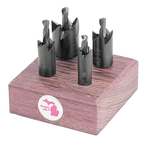 1/2; 5/8; 3/4 ; & 1" Dia - 1/2'' Shank - Hole Cutter Set - Top Tool & Supply