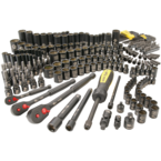 STANLEY® FATMAX® 1/4", 3/8" & 1/2" Drive 229 Piece Matte Black Chrome Mechanic's Tool Set - Top Tool & Supply