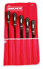 5 Pc. Hand File Set - 8" Bastard Cut - Top Tool & Supply