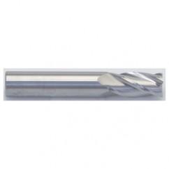 3/8 Dia. x 2-1/2 Overall Length 4-Flute Square End Solid Carbide SE End Mill-Round Shank-Center Cut-AlTiN - Top Tool & Supply