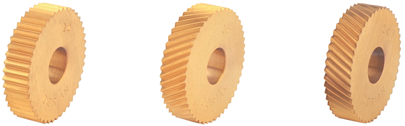 Knurling Wheel - 5/16" Hole Dia; 1" Dia; 25 TPI; Diagonal Right - Top Tool & Supply
