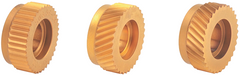 Knurling Wheel - 1/2" Hole Dia; 1" Dia; 40 TPI; Straight - Top Tool & Supply