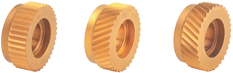 Knurling Wheel - 1/2" Hole Dia; 1" Dia; 20 TPI; Straight - Top Tool & Supply