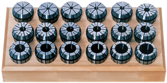 12 Pc. Collet Set - 1/16 to 1/2" - ER20 Style Round Open - Top Tool & Supply