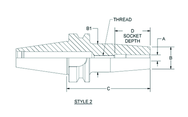 HSK63 3/8 x 3.35 - Shrink Fit Tool Holder - Top Tool & Supply