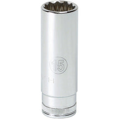 1/4″ Drive 6 Point Deep Metric Socket 6 mm - Top Tool & Supply