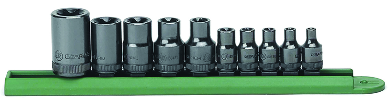 10PC EXT TORX SOCKET SET - Top Tool & Supply