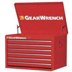 27" 6 DRAWER CHEST RED - Top Tool & Supply