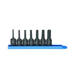 7PC IMPACT HEX SKT ST METRIC 3/8" - Top Tool & Supply