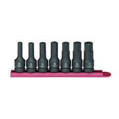 7PC IMPACT HEX SKT SET SAE 1/2" DR - Top Tool & Supply