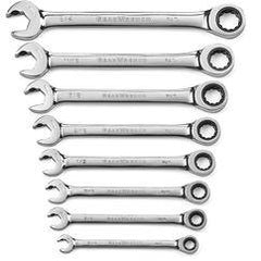 8PC OPEN END RATCHETING WRENCH SET - Top Tool & Supply