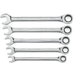 5PC COMBINATION RATCHETING WRENCH - Top Tool & Supply
