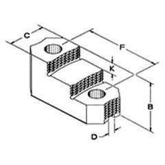 Hard Top Jaw 1/16" 90° Reversible-For 8 & 10" Chucks - Top Tool & Supply