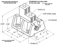 2 Pc. Boring Mill Jaws - #HR-BM-12-7-TJ For 12" Chucks - Top Tool & Supply