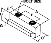 1/2-13 (B210) Jaw Nut - #JN-82-A - For B210 Chucks - Top Tool & Supply