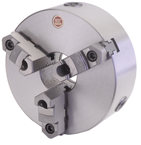 25" 3 Jaw Self Centering Scroll Chuck; Flatback; Steel Body; Top Reversible Jaw - Top Tool & Supply