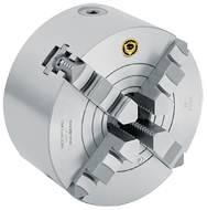 Cast Body Scroll Chuck - 10" Plain Mount; 4-Jaw - Top Tool & Supply